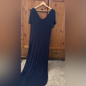 Navy Blue Maxi Dress